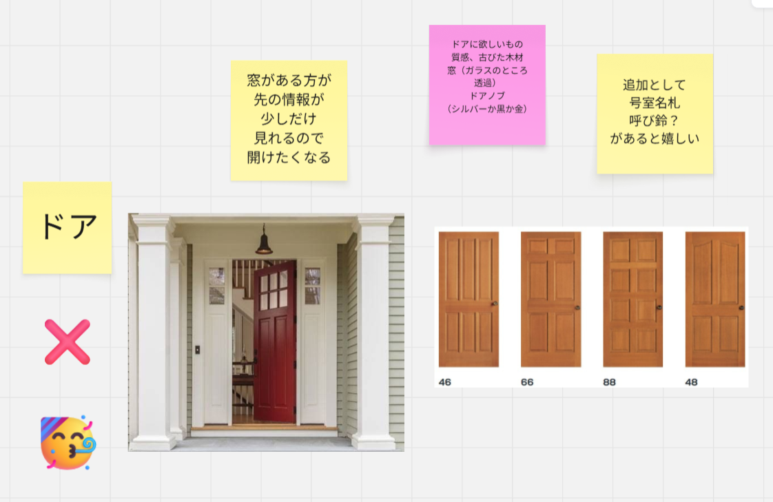 ドアデザインのコンセプトアート